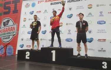 Zawodnik BKS SMOK Zabierz&oacute;w zdobył srebrny medal  w kickboxingu na Pucharze Świata w Budapeszcie  1