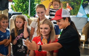 Uroczyste uhonorowanie brązowej medalistki igrzysk w Paryżu Aleksandry Jareckiej 27