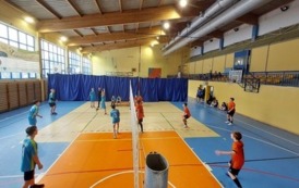 Zawody siatkarskie chłopc&oacute;w w ramach rywalizacji Igrzysk Młodzieży Szkolnej 7