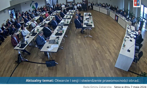 Zdjęcie do I Sesja Rady Gminy Zabierz&oacute;w IX kadencji