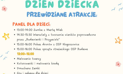 Zdjęcie do Zapraszamy na Dzień Dziecka w Pisarach