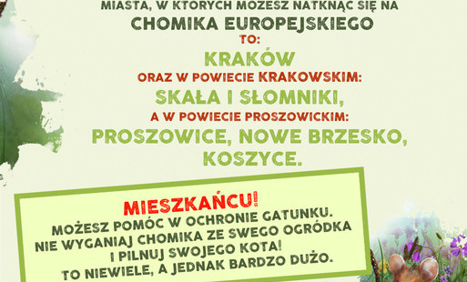 Zdjęcie do Kampania informacyjna na temat chomika europejskiego