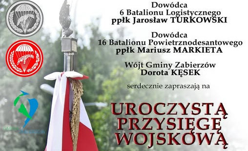 Zdjęcie do Uroczysta Przysięga Wojskowa na Rynku w Zabierzowie