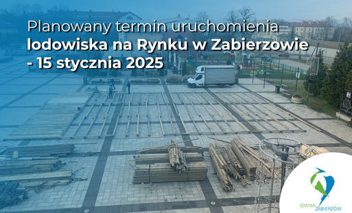 Zdjęcie do Planowany termin uruchomienia lodowiska na Rynku w Zabierzowie - 15 stycznia 2025