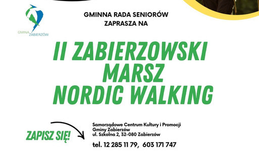 Zdjęcie do Zapraszamy na II Zabierzowski Marsz Nordic Walking