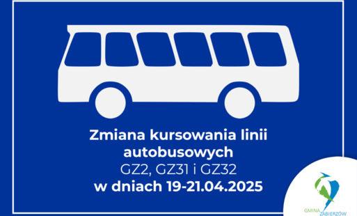 Zdjęcie do Zmiana kursowania linii autobusowych GZ2, GZ31 i GZ32 w dniach 19-21.04.2025