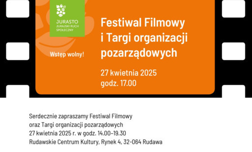 Zdjęcie do Festiwal Filmowy Jurasto i Targi NGO w Rudawskim Centrum Kultury