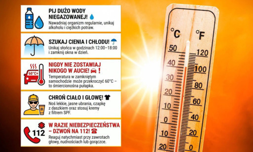 Zdjęcie do Uwaga! Nadchodzą upały &ndash; zadbaj o siebie i najbliższych!