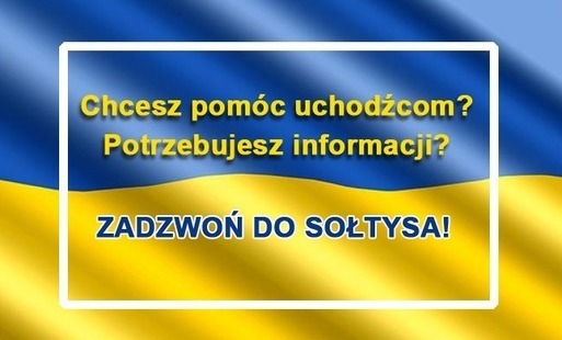 Zdjęcie do Kontakty do Sołtys&oacute;w, kt&oacute;rzy służą pomocą i informacją w sprawie uchodźc&oacute;w z Ukrainy