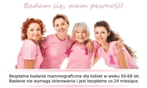 Zdjęcie do Zapraszamy na bezpłatną mammografię w Zabierzowie