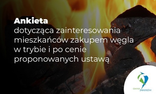 Zdjęcie do Ankieta dotycząca zainteresowania mieszkańc&oacute;w zakupem węgla kamiennego 