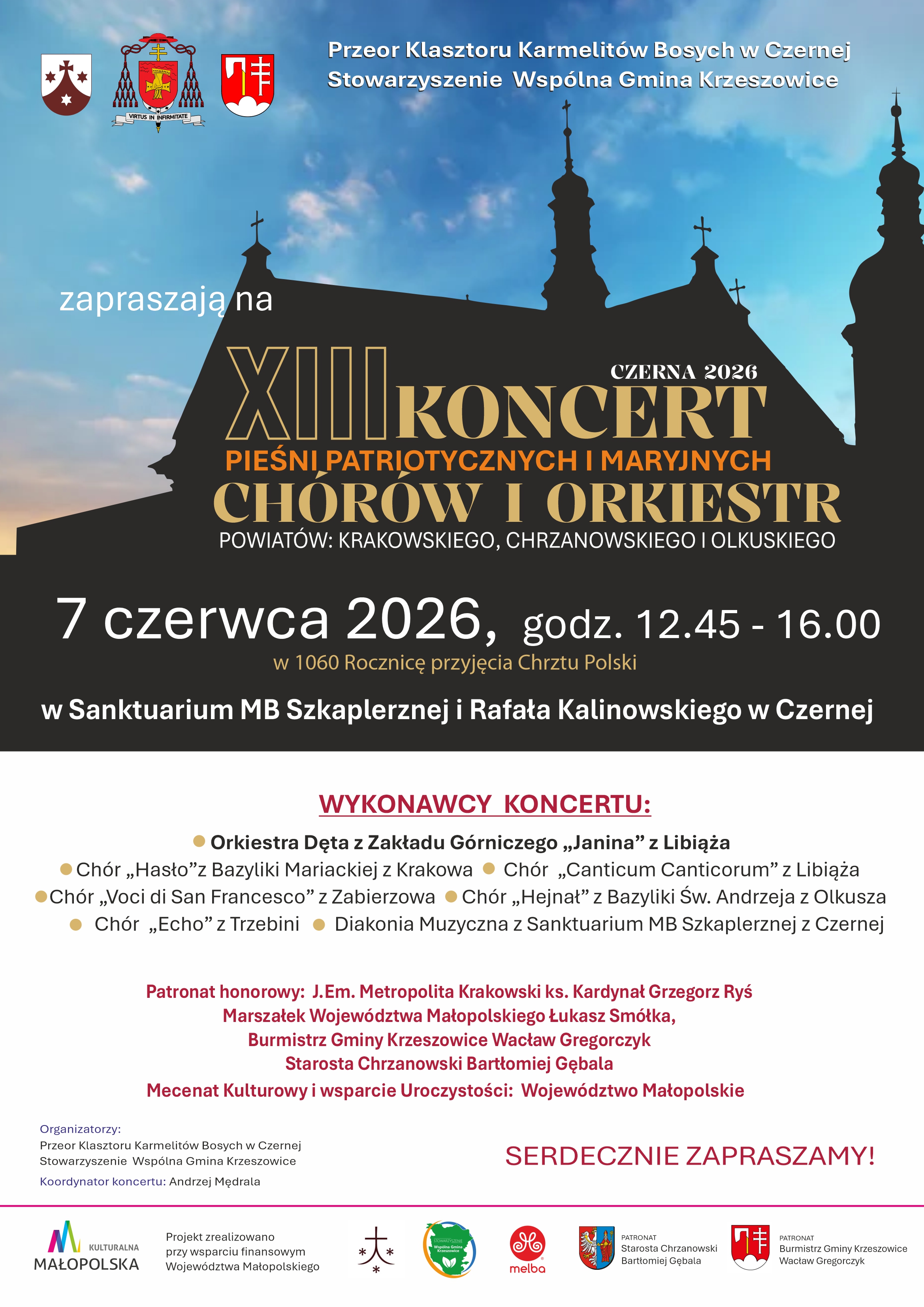 Czerna XIII Koncert Pieśni Patriotycznych i Maryjnych Chórów i Orkiest