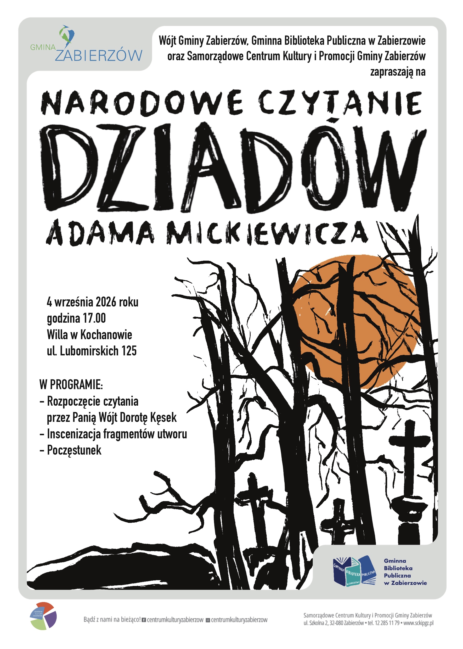 Narodowe Czytanie „Dziadów” Adama Mickiewicza