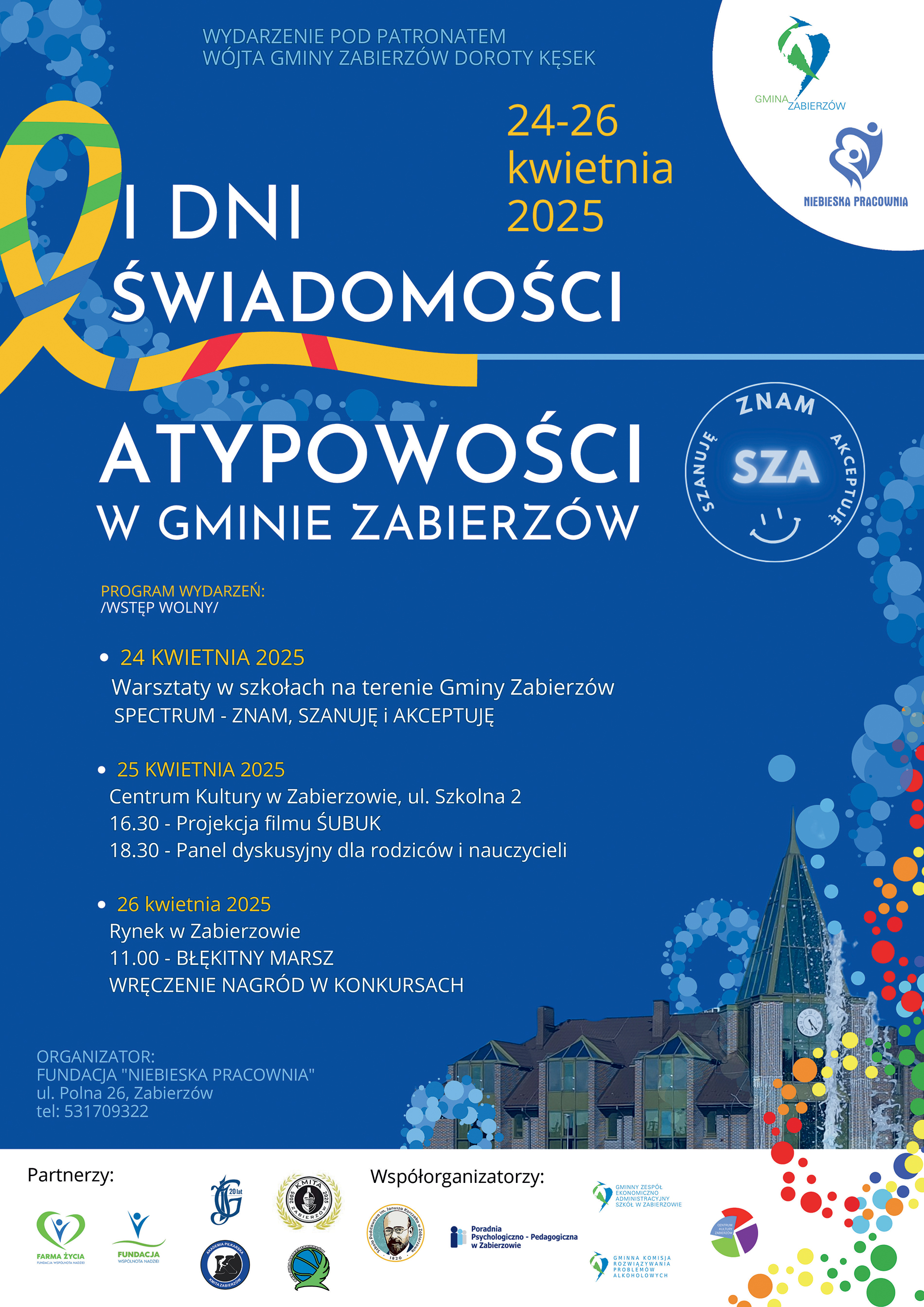 Dni Świadomości Atypowości w Gminie Zabierzów „SZA – znam, szanuję, akceptuję”