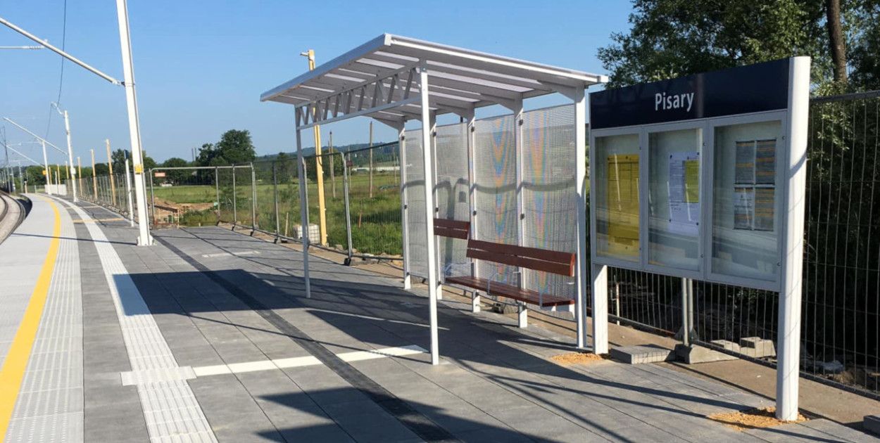 Nowy przystanek pkp w Pisarach
