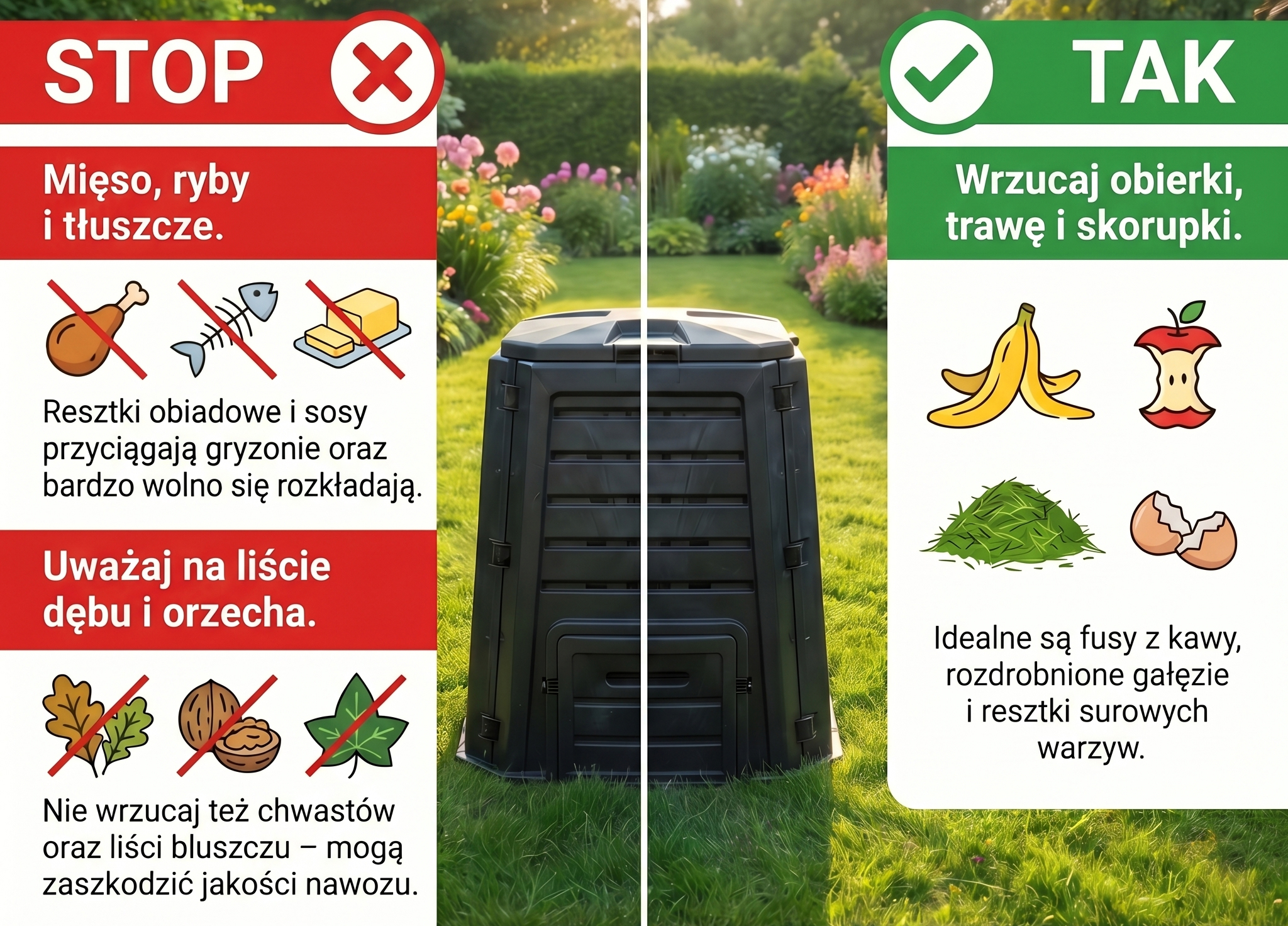 Zasady prawidłowego kompostowania