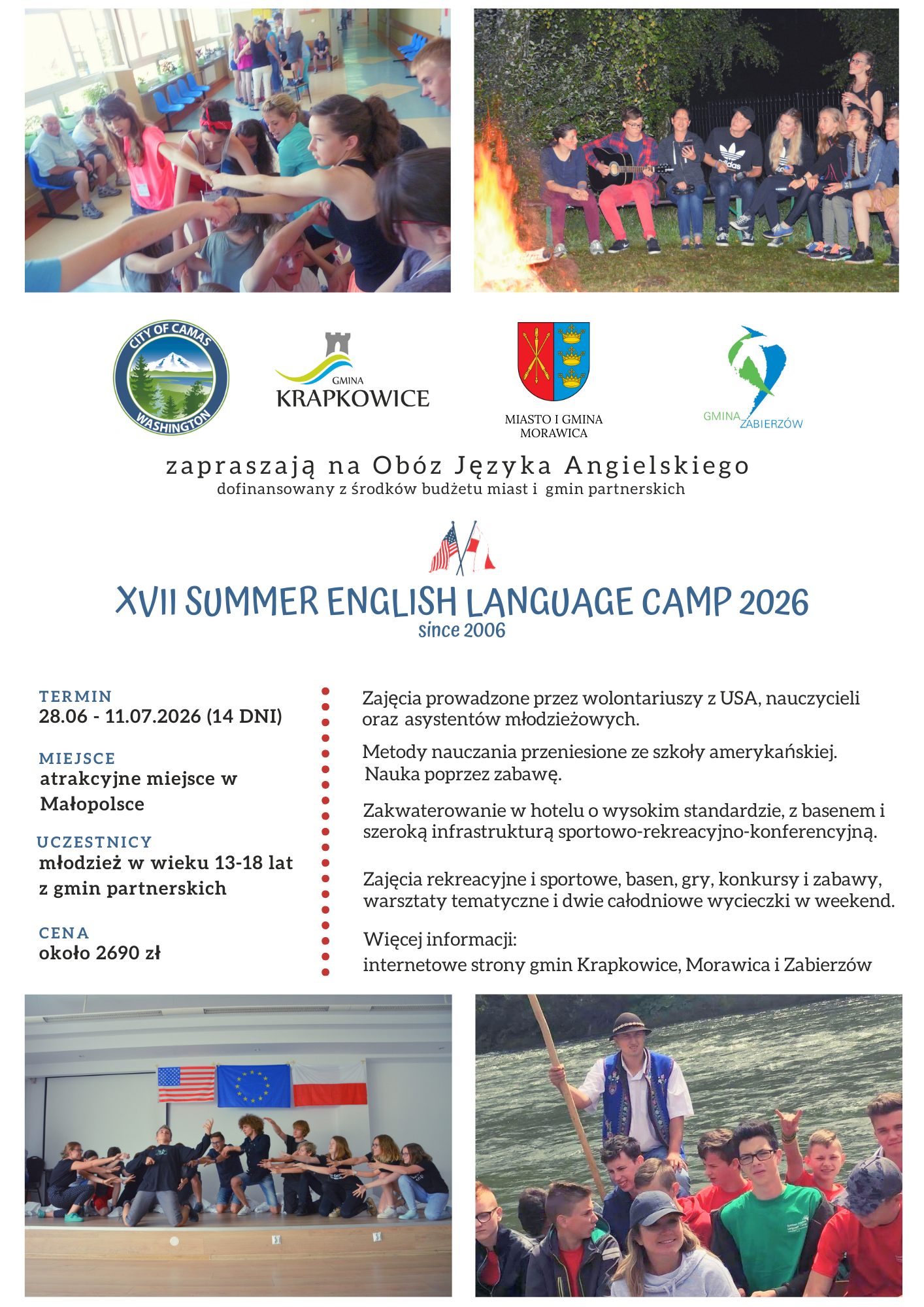 PLakat Summer English Camp
