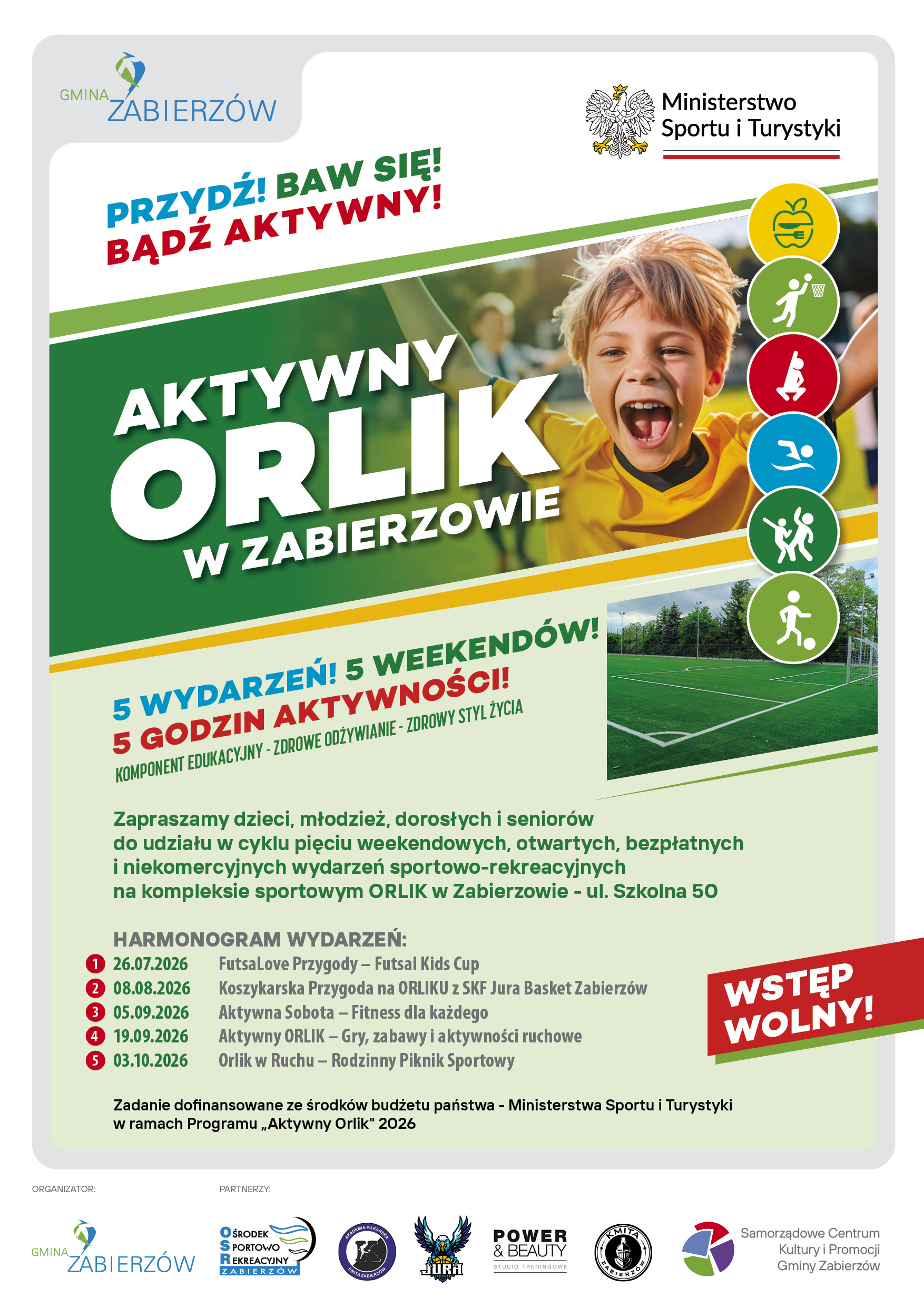 Aktywny orlik - plakat
