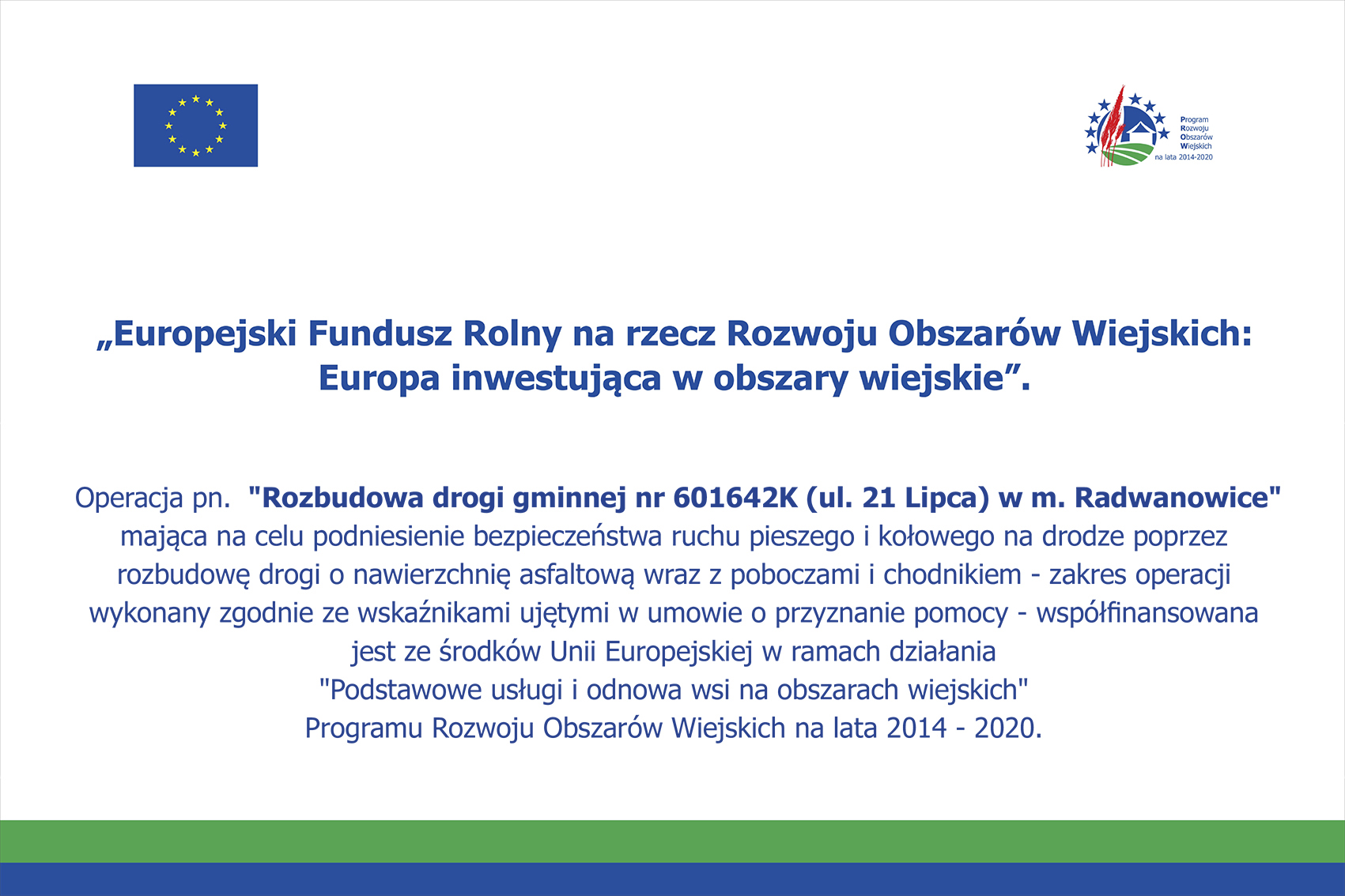 radwanowice tablica projektu