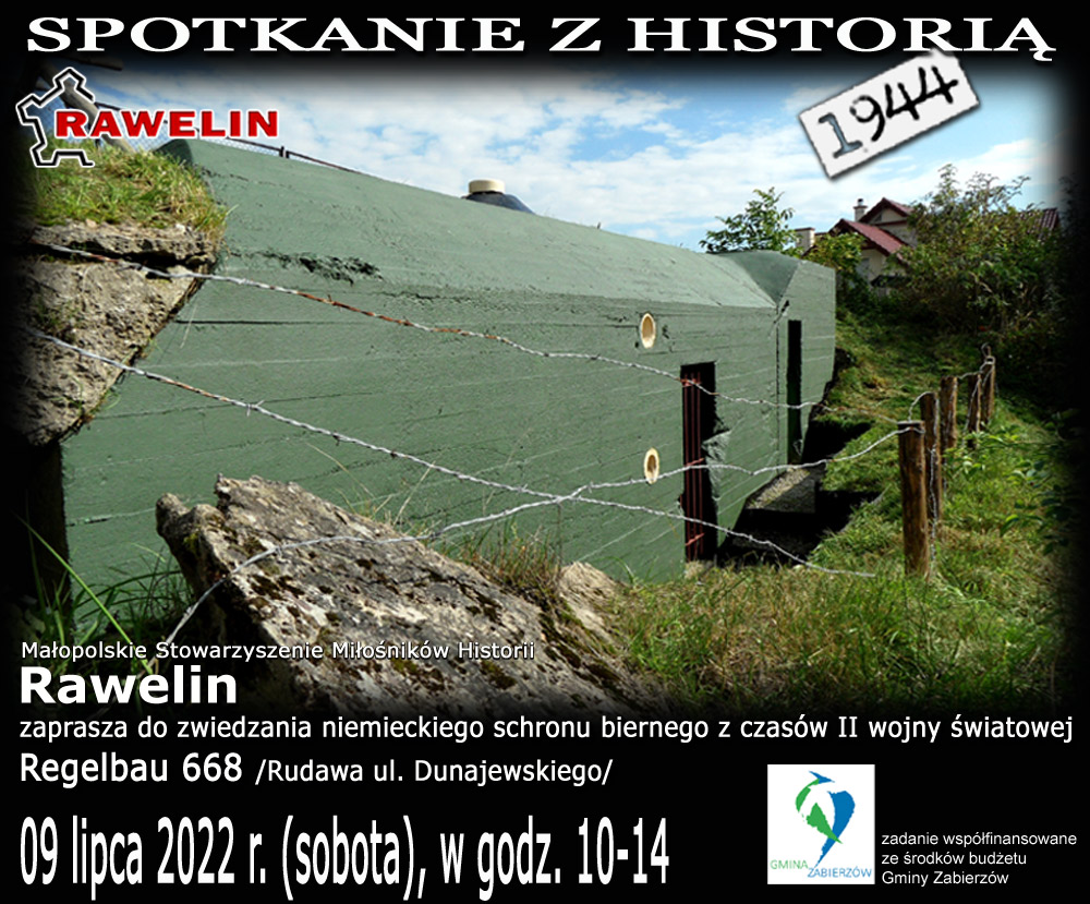Plakat dnia otwartego schronu w Rudawie