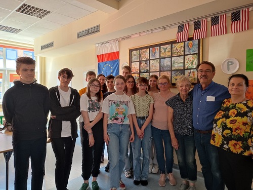 Wizyta delegacji z USA w szkole w Zabierzowie