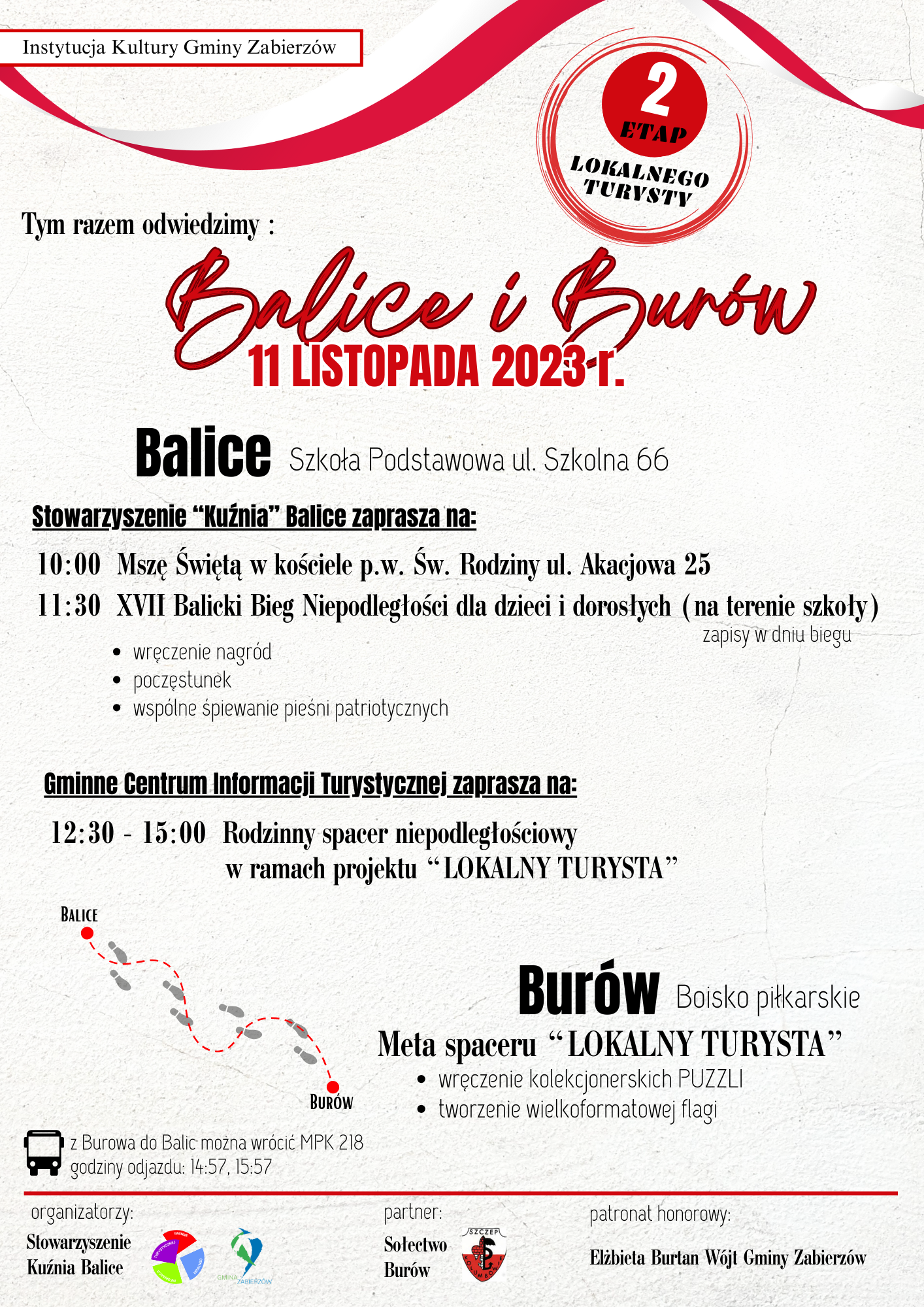 Plakat obchody święta Niepodległości