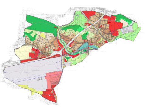 Mapa: Miejscowy plan zagospodarowania przestrzennego sołectw Balice, Rząska, Szczyglice Plan obowiązuje od dnia 18 sierpnia 2012 r.