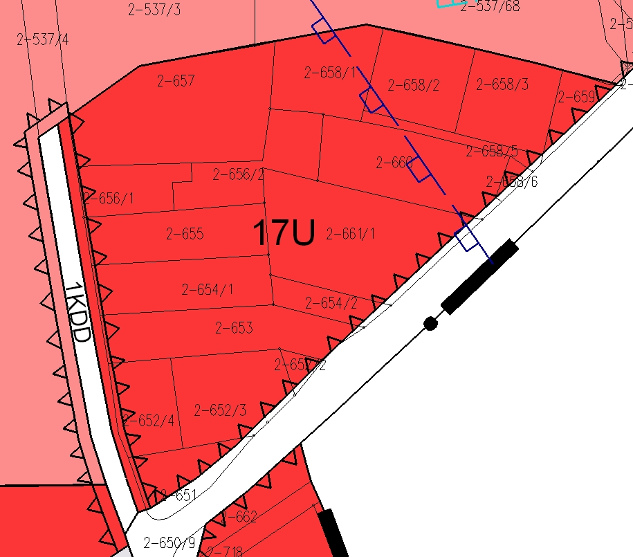Mapa: Zmiana miejscowego planu zagospodarowania przestrzennego sołectw Balice, Rząska, Szczyglice w zakresie terenów zabudowy usługowej oznaczonej symbolem 17U Plan obowiązuje od dnia 21 maja 2015 r.