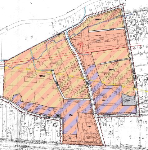 Mapa: Miejscowy plan zagospodarowania przestrzennego obszaru "Zabierzów - Mostowa, Spokojna" Plan obowiązuje od dnia 28 marca 2018 r.