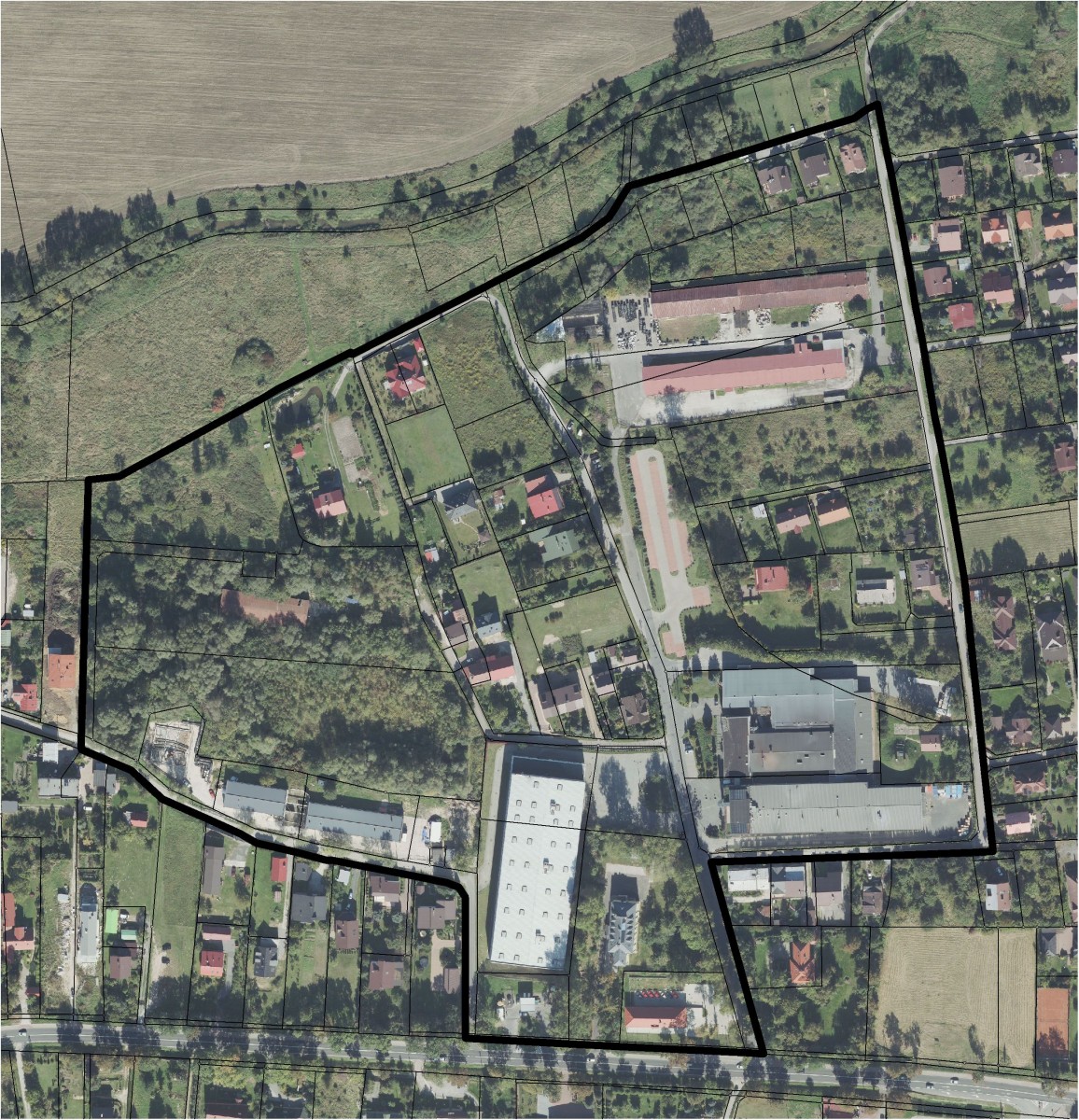 Mapa: Miejscowy plan zagospodarowania przestrzennego obszaru "Zabierzów - Mostowa, Spokojna"
