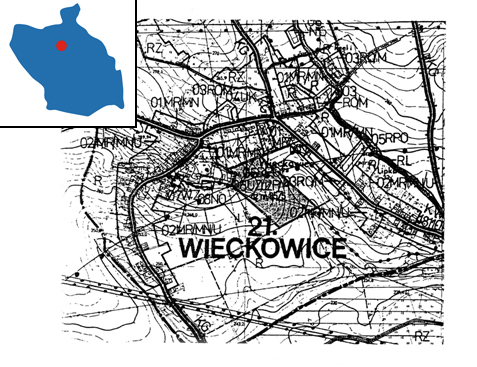 Mapa: Miejscowy plan zagospodarowania przestrzennego dla działki nr 85/5 w Więckowicach ("Plan Farma Życia") Plan obowiązuje od dnia 22 marca 2002 r.