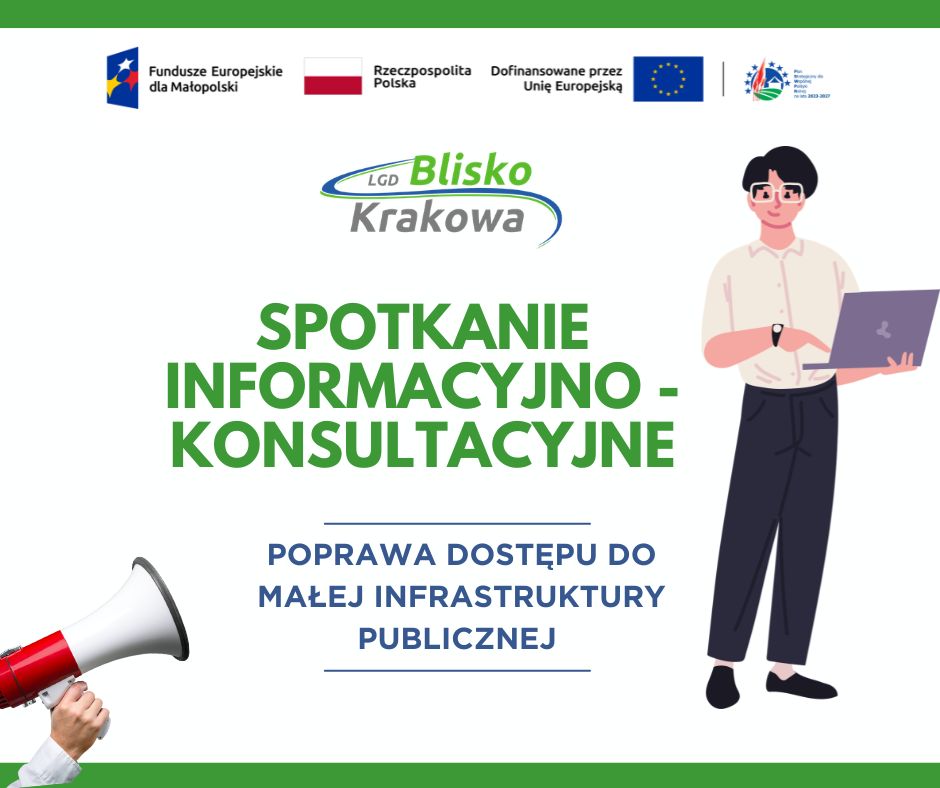 Plakat Plakat informujący o spotkaniu informacyjno-konsultacyjnym