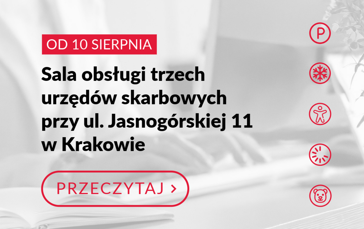 Sala obsługi trzech urzędów skarbowych na Jasnogórskiej 11