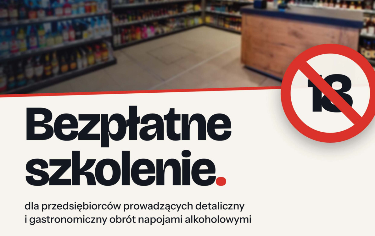 Bezpłatne szkolenie dla przedsiębiorców sprzedających alkohol – 21 października