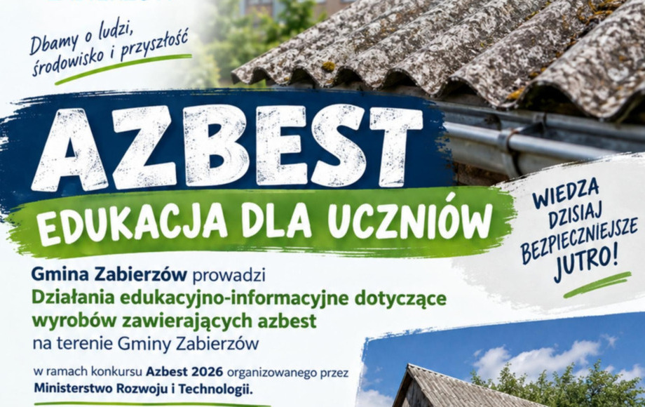 Zajęcia o azbeście w Szkole Podstawowej im. Janusza Korczaka w Zabierzowie